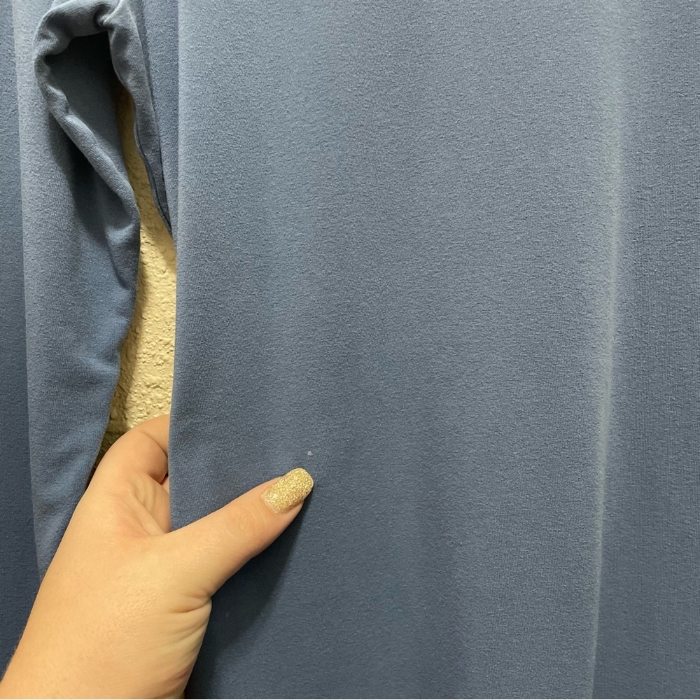 Eileen Fisher Blue Long Sleeve Shirt - Picture 7 of 9